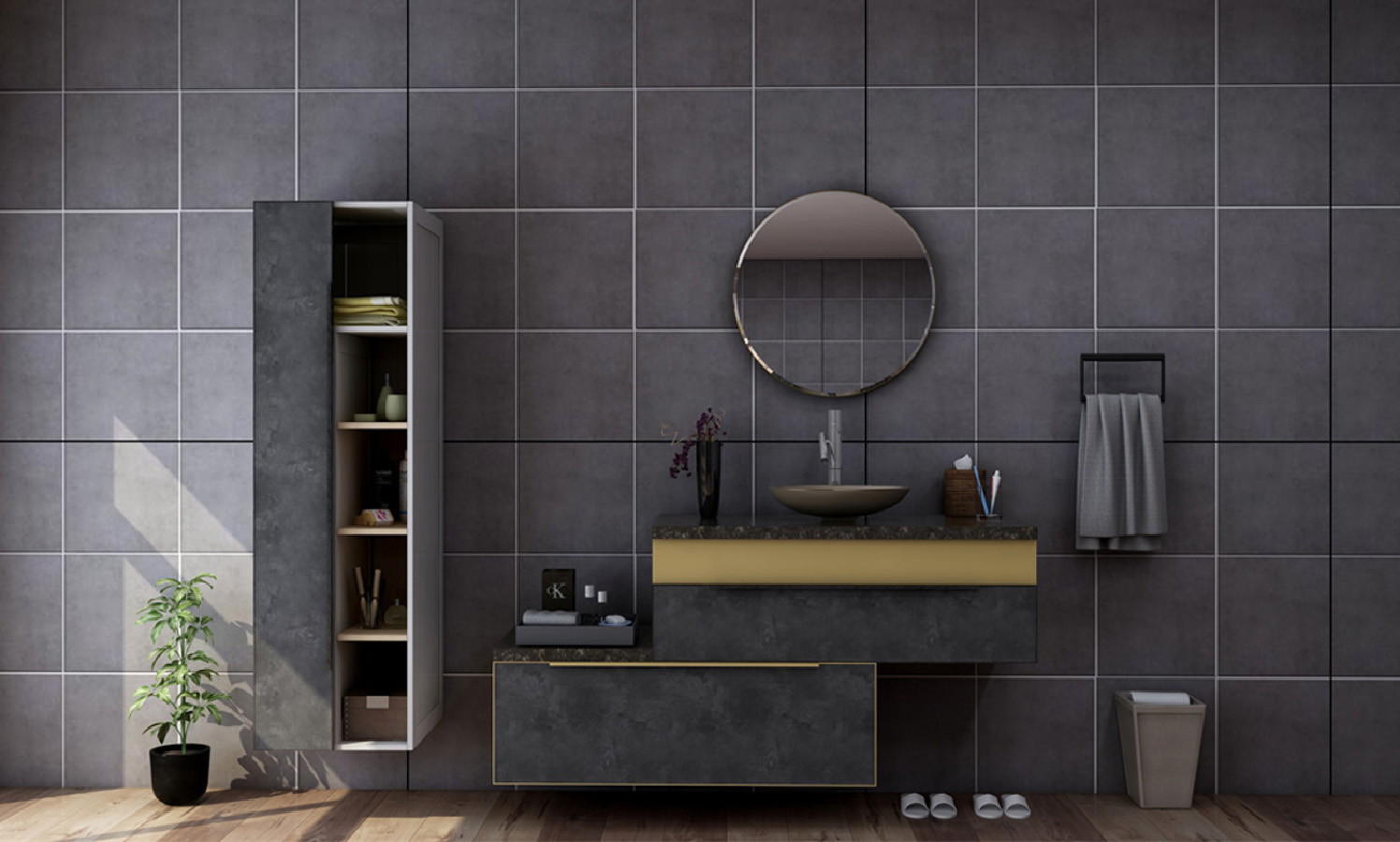 浴室全铝家具04